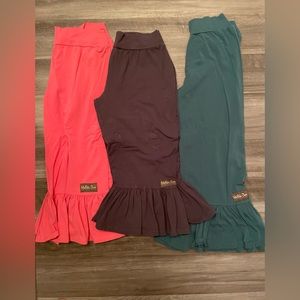 Matilda jane women ruffles- teal green